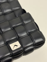 Load image into Gallery viewer, Bottega Veneta Padded Cassette Bag Intrecciato Lambskin Leather Black
