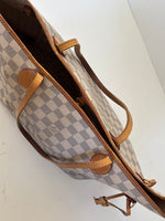 Load image into Gallery viewer, Louis Vuitton Neverfull MM Damier Azur Canvas
