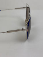 Load image into Gallery viewer, Fendi Eyeshine Round Metal Sunglasses with Blue Cat-Eye Frame Detail
