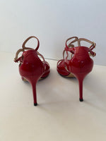 Load image into Gallery viewer, Jimmy Choo Lancer Patent Leather Strappy Sandals in Red - 5 UK

