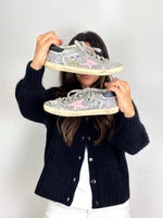 Load image into Gallery viewer, Golden Goose Super-Star Glitter Leather Sneakers Silver Pink Star - 5 UK

