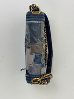 Load image into Gallery viewer, Chanel Medium Boy Bag Denim Patchwork Blue
