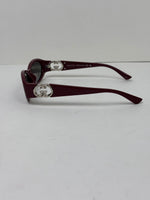 Load image into Gallery viewer, Gucci Oval Interlocking G Sunglasses Burgundy Acetate
