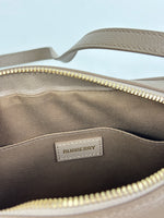 Load image into Gallery viewer, Burberry Check Camera Bag in Chestnut Beige Leather and Canvas
