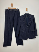 Load image into Gallery viewer, Pinko navy studded blazer - 8 UK
