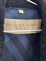 Load image into Gallery viewer, Burberry Brit Sherton Shearling Peacoat Navy Blue - 6 UK
