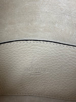 Load image into Gallery viewer, Valentino Garavani Rockstud 1973 Embroidered Vitello Leather Flap Bag Ivory
