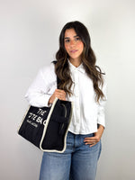Load image into Gallery viewer, Marc Jacobs The Tote Bag Medium Canvas Black
