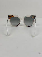 Load image into Gallery viewer, Fendi Hypnoshine Cat-Eye Acetate &amp; Metal Sunglasses in Tortoiseshell/Multicolor
