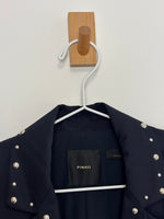 Load image into Gallery viewer, Pinko navy studded blazer - 8 UK
