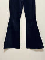 Load image into Gallery viewer, L’AGENCE Selma high-rise navy blue velvet flare trousers - 10 UK

