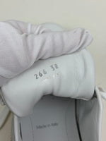 Load image into Gallery viewer, Prada Vitello Soft Leather Lace-Up Trainers White and Red - 5 UK
