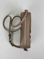 Load image into Gallery viewer, Burberry Check Camera Bag in Chestnut Beige Leather and Canvas
