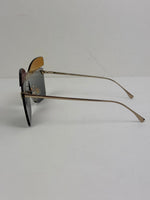Load image into Gallery viewer, Fendi Fantastic Metal Shield Sunglasses with Multicolored Asymmetric Lens Overlays
