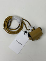 Load image into Gallery viewer, Yves Salomon Leather AirPods Case Olive Green with Lanyard
