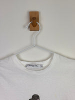Load image into Gallery viewer, Christian Dior "C'est Non" Illustration Graphic T-Shirt Cotton Linen White - S
