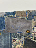 Load image into Gallery viewer, Chanel Medium Boy Bag Denim Patchwork Blue

