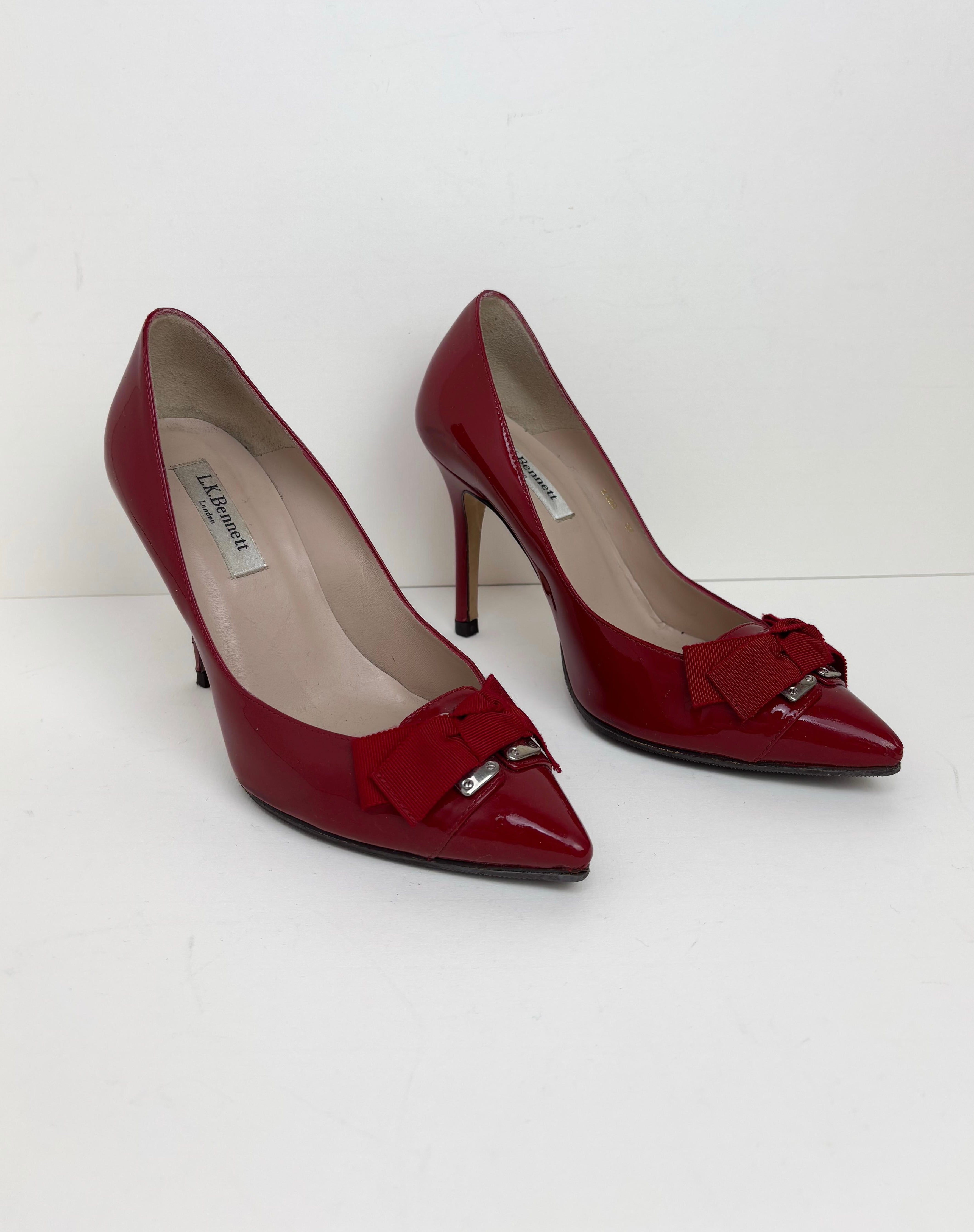 LK Bennett red scarpin - 4 UK