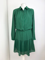 Load image into Gallery viewer, Ba&amp;sh green mini dress - M
