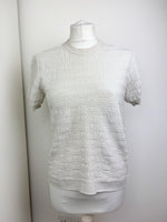 Load image into Gallery viewer, Chanel off white t-shirt - 10 UK
