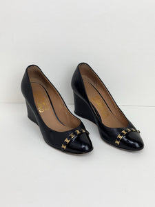 Salvatore Ferragamo black heels - 34 EU