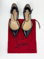 Load image into Gallery viewer, Louboutin black flats - 34.5 EU
