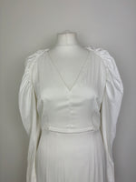 Load image into Gallery viewer, Rotate white satin dress - 10 UK
