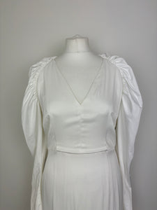 Rotate white satin dress - 10 UK