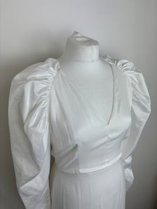 Rotate white satin dress - 10 UK