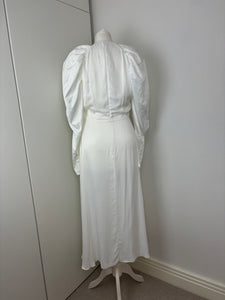 Rotate white satin dress - 10 UK