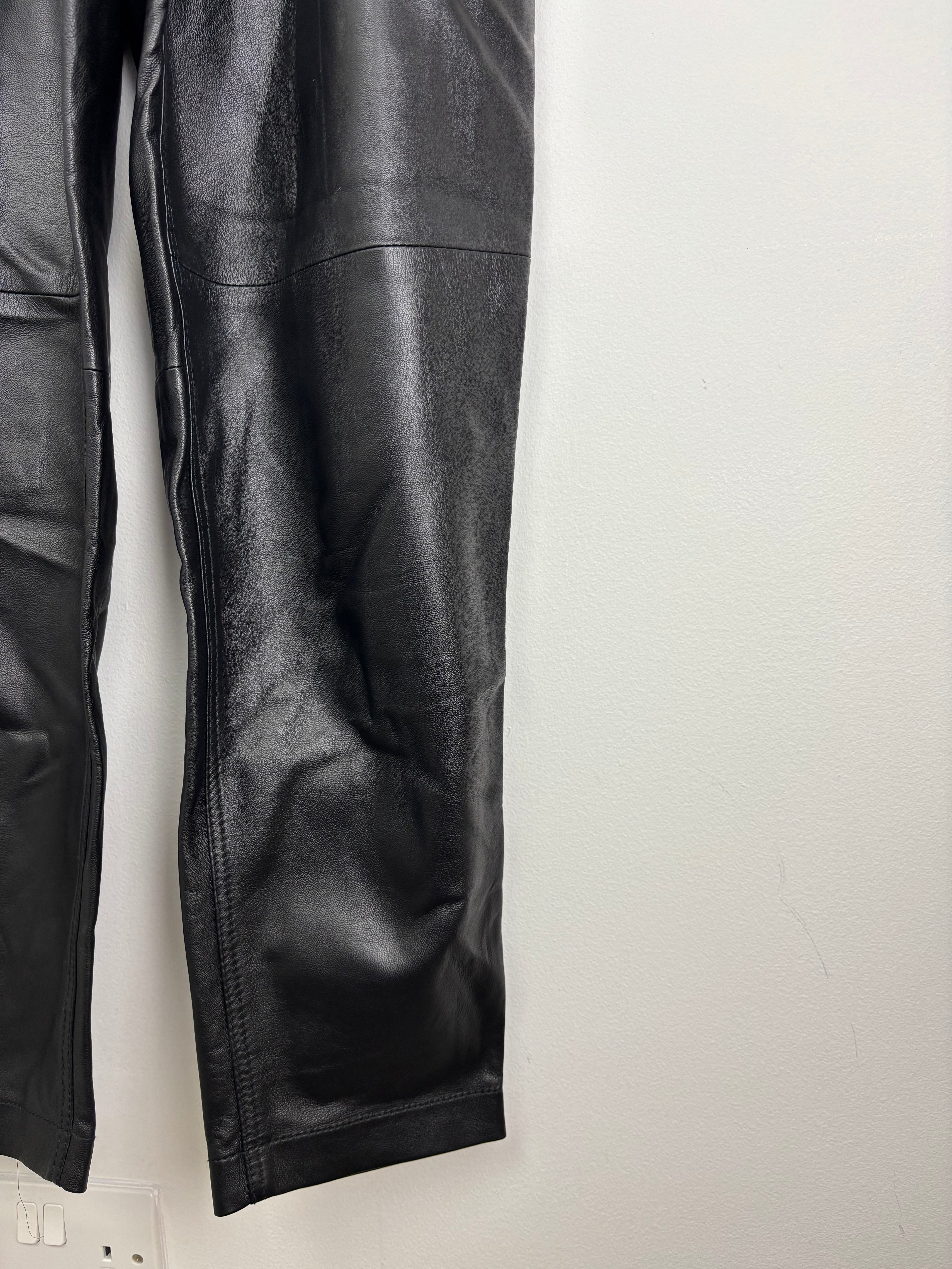 & Other Stories leather trousers - 34 EU / XXS