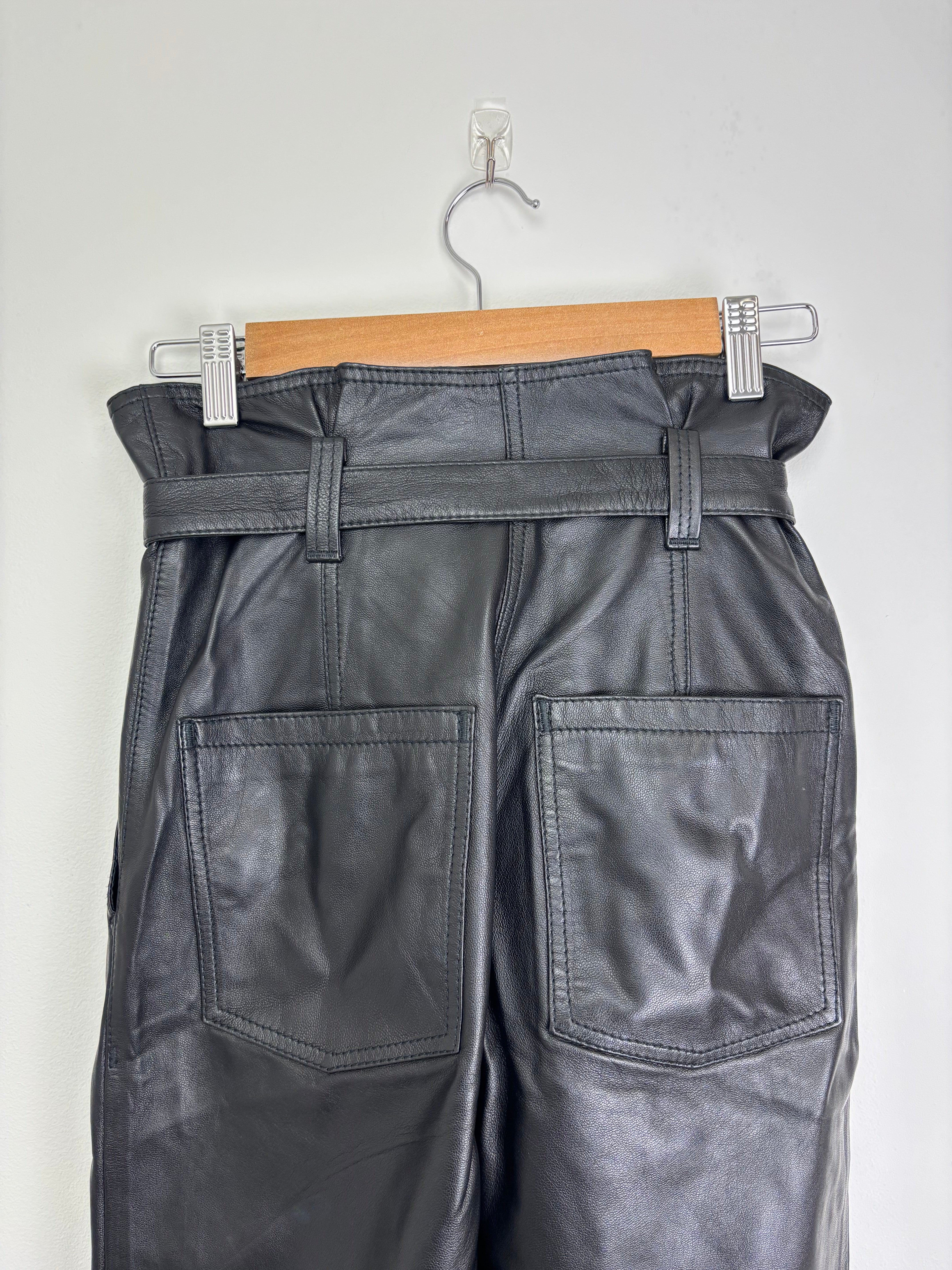 & Other Stories leather trousers - 34 EU / XXS