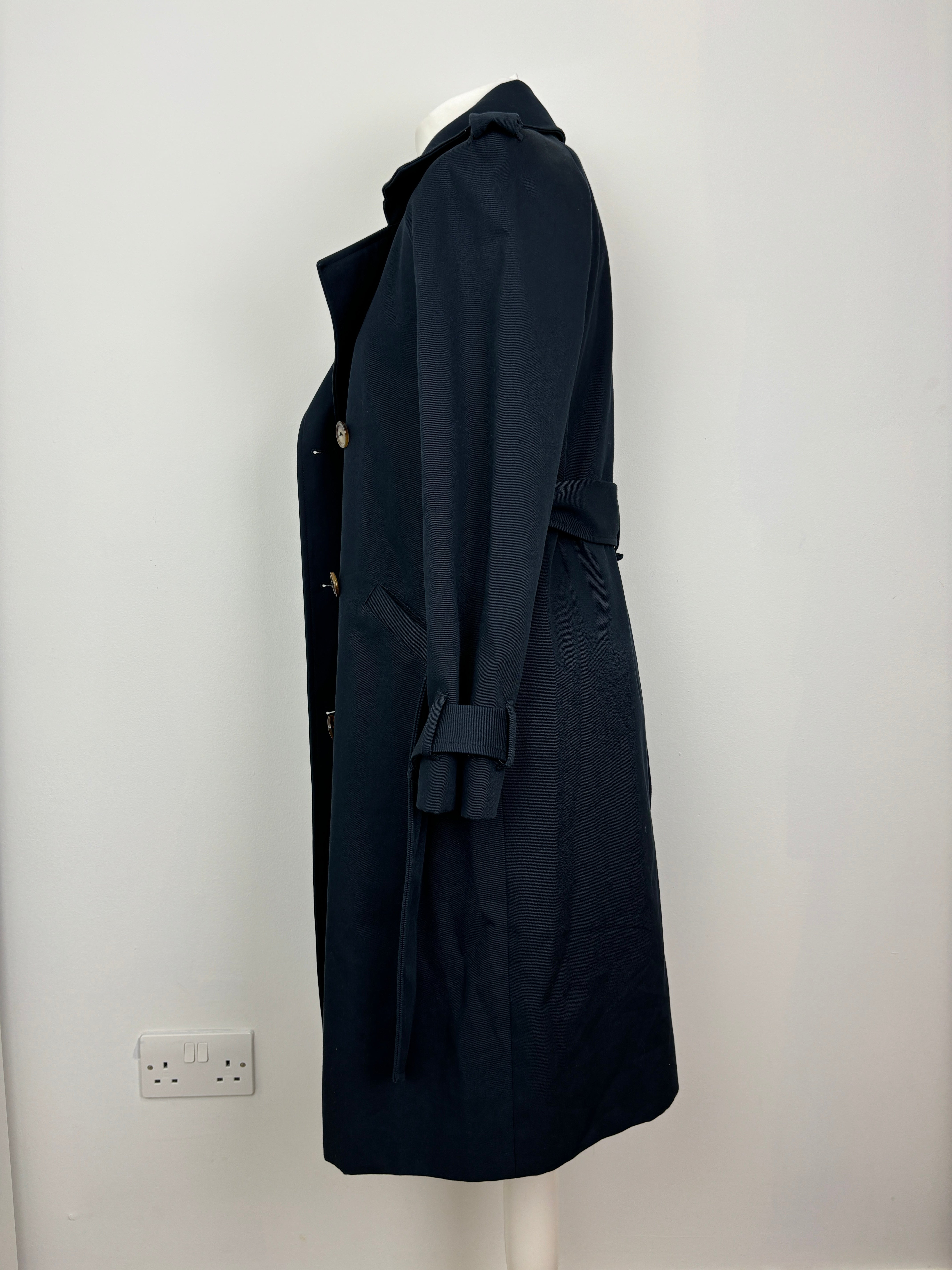 Sézane navy trench coat - 6 UK