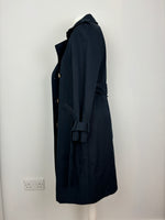 Load image into Gallery viewer, Sézane navy trench coat - 6 UK
