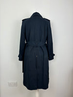 Load image into Gallery viewer, Sézane navy trench coat - 6 UK
