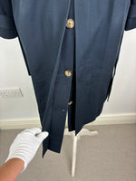 Load image into Gallery viewer, Sézane navy trench coat - 6 UK
