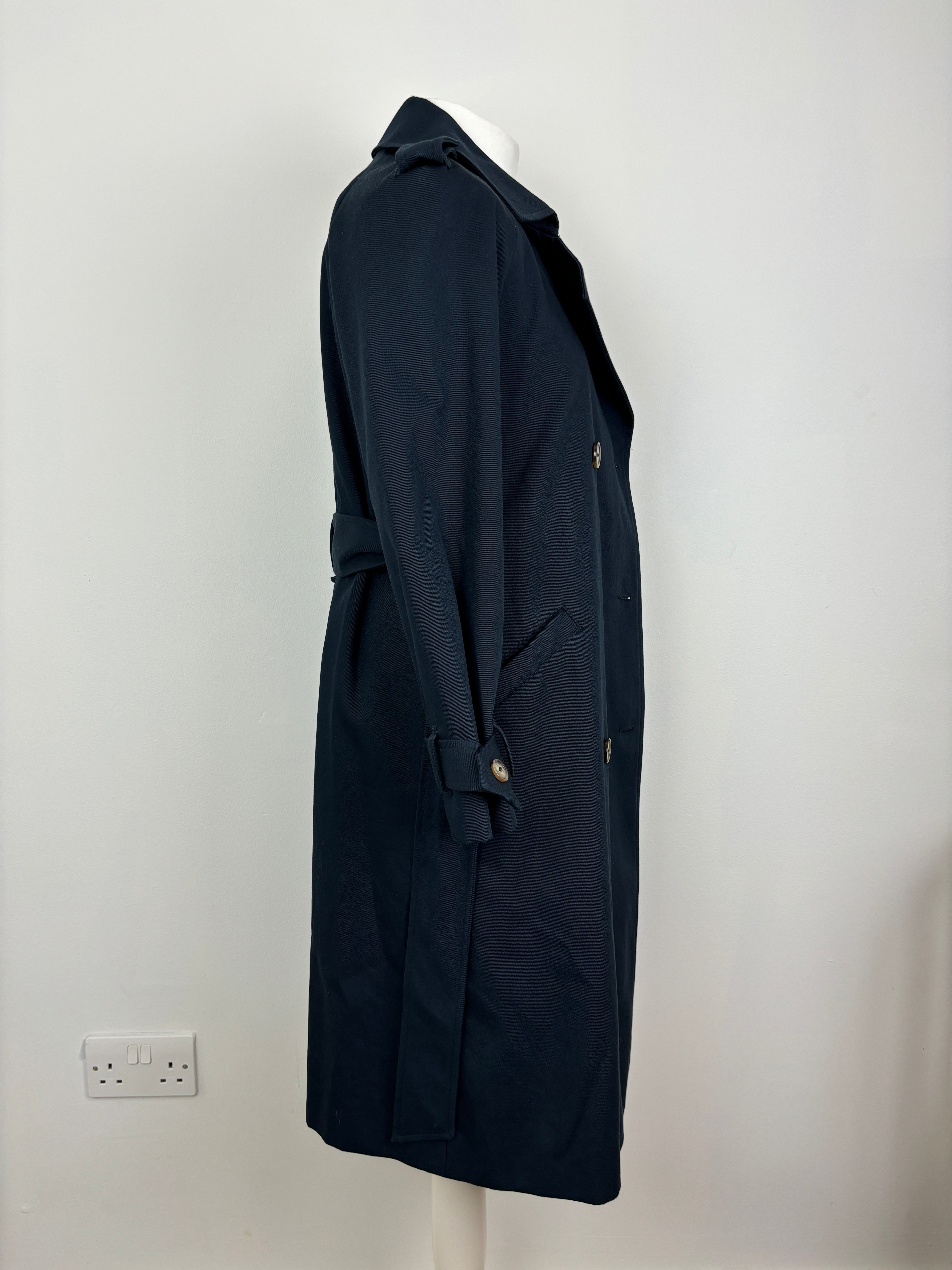 Sézane navy trench coat - 6 UK