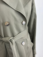 Load image into Gallery viewer, Sézane khaki trench coat - 6 UK
