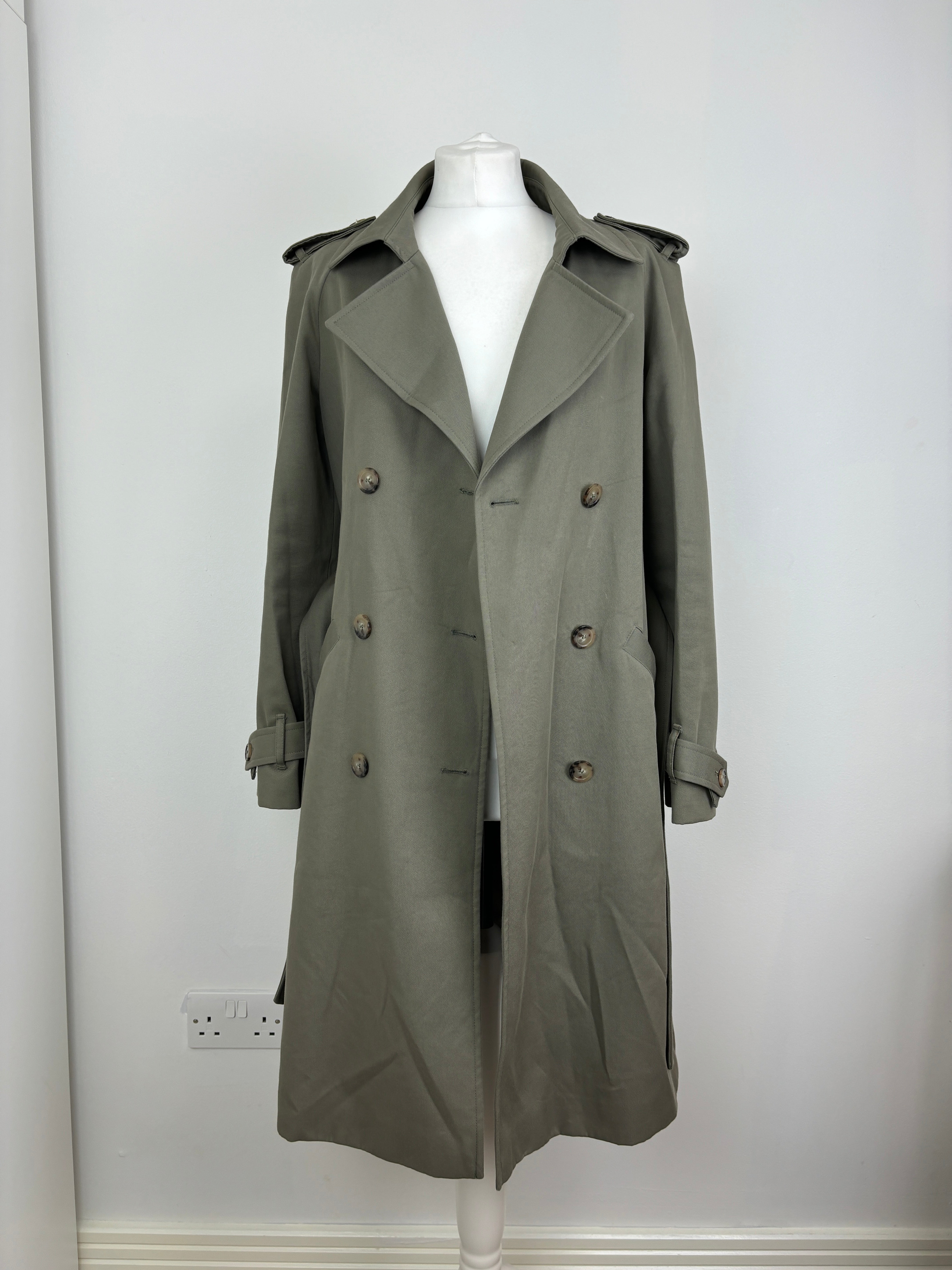 Sézane khaki trench coat - 6 UK