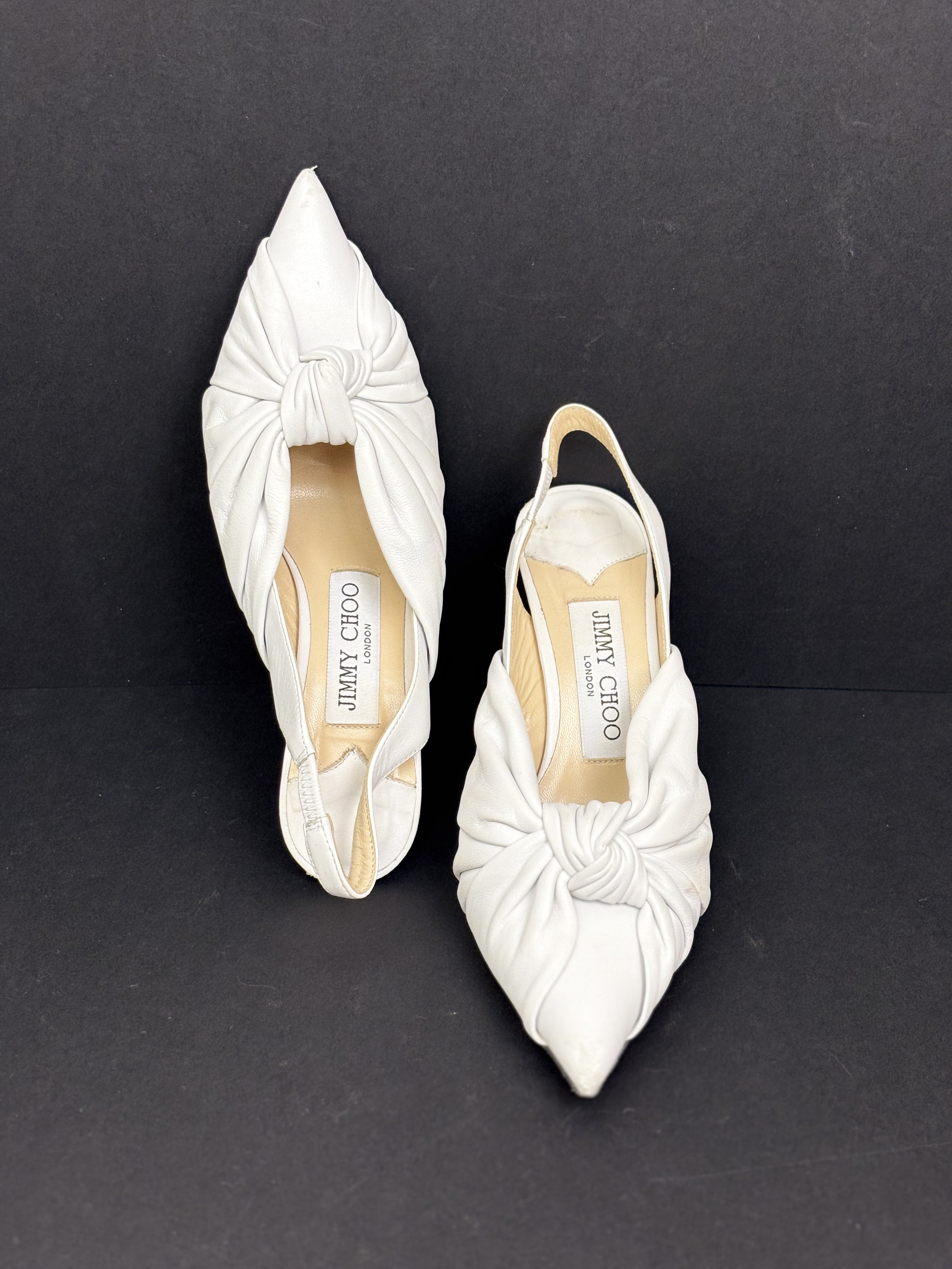 Jimmy Choo white scarpin - 34 EU