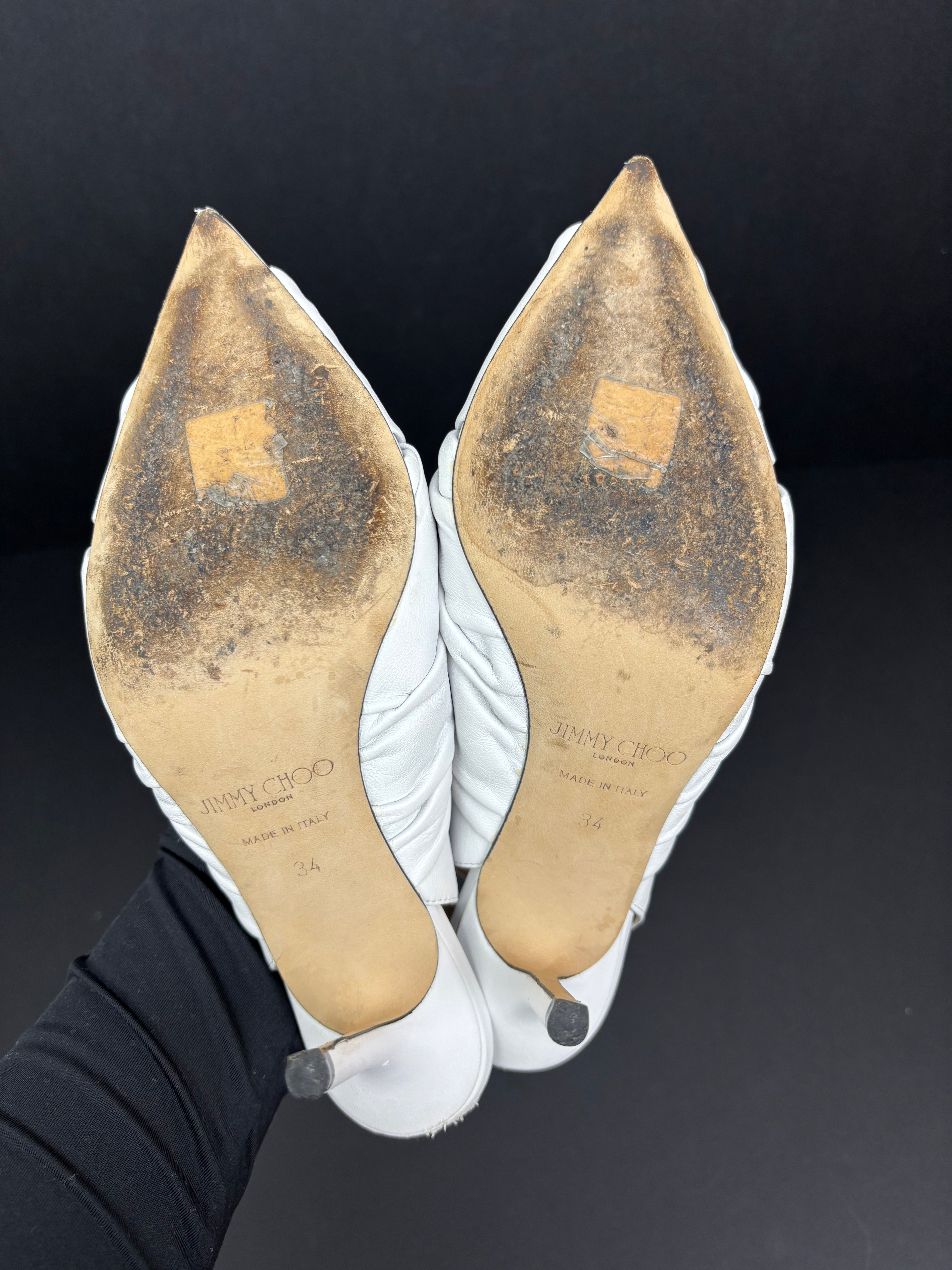 Jimmy Choo white scarpin - 34 EU