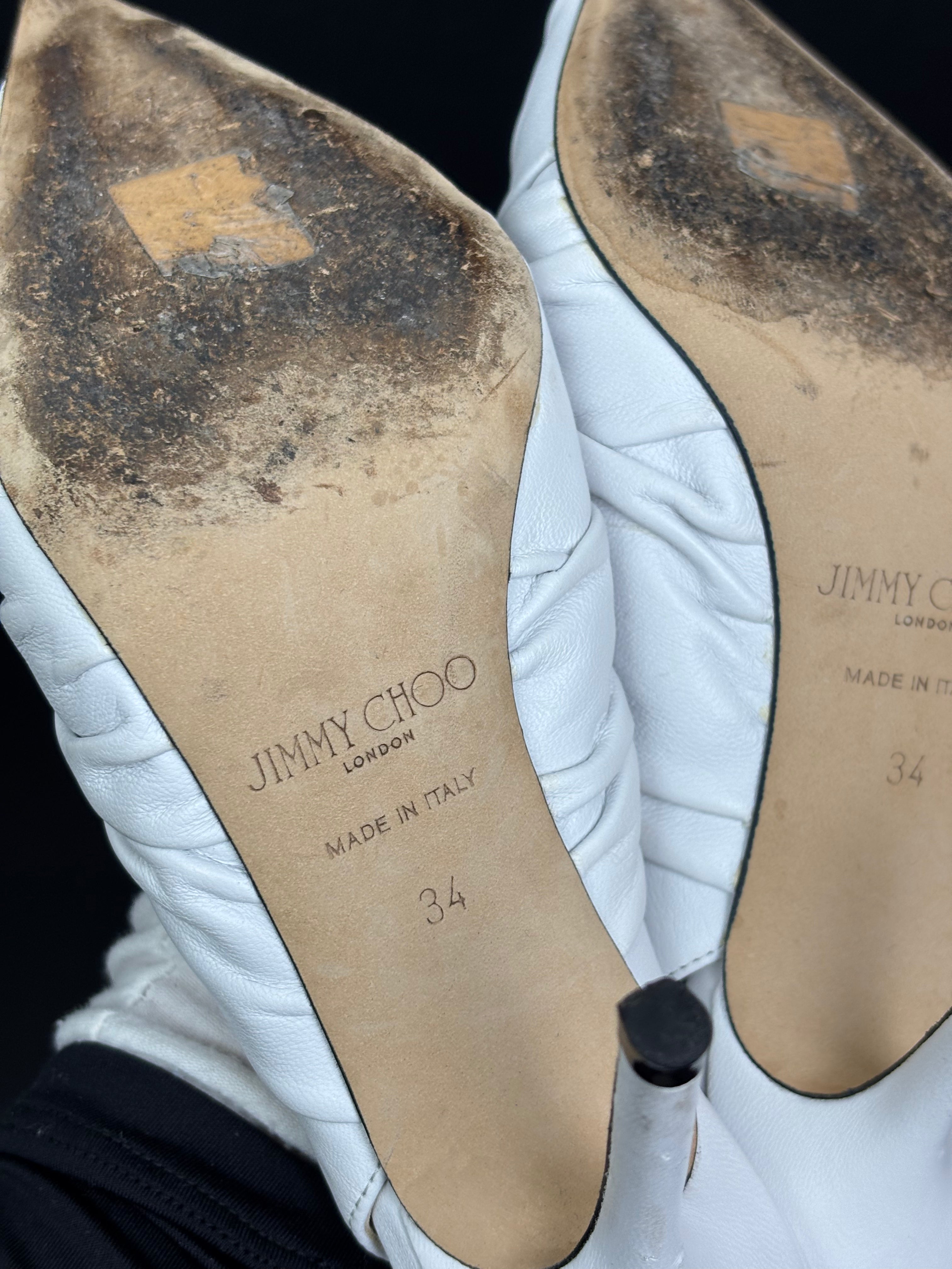 Jimmy Choo white scarpin - 34 EU