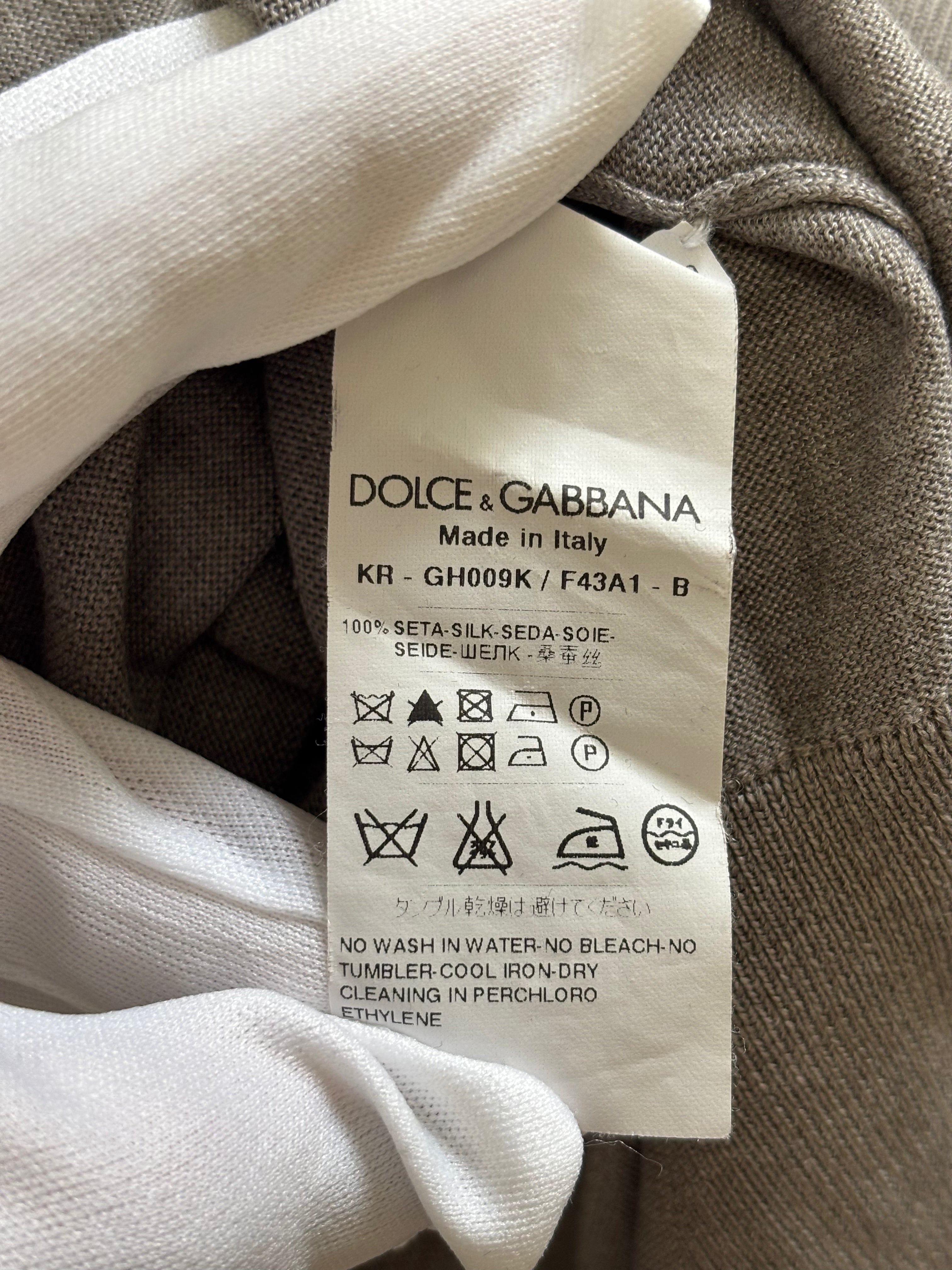 MENSWEAR - Dolce & Gabbana silk jumper - M
