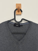 Load image into Gallery viewer, MENSWEAR - BOSS merino wool grey jumper - L
