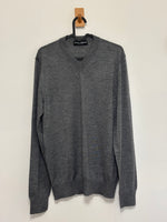Load image into Gallery viewer, MENSWEAR - Dolce &amp; Gabbana grey v-neck jumper - M
