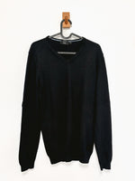 Load image into Gallery viewer, MENSWEAR - BOSS merino wool black jumper - L
