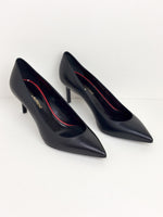 Load image into Gallery viewer, Saint Laurent black scarpin - 34.5 EU
