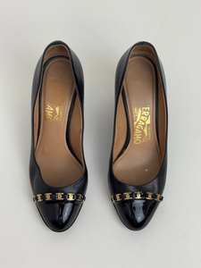 Salvatore Ferragamo black heels - 34 EU