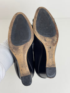 Salvatore Ferragamo black heels - 34 EU