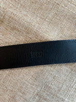 Load image into Gallery viewer, Chanel navy leather belt - 85cm
